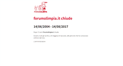 Desktop Screenshot of forumolimpia.it